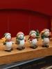Cute Christmas Holiday Atmosphere Snowman Retro Resin Decor On Desk New Year Ornaments Photography Props Home Decoration