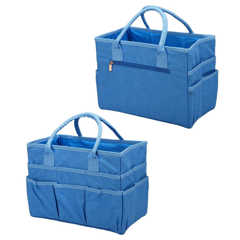 Craft Organizer Bag 10 Pockets Oxford Fabric Spacious Arts and Crafts Storage Teacher Stationery Sewing Gardening Tool