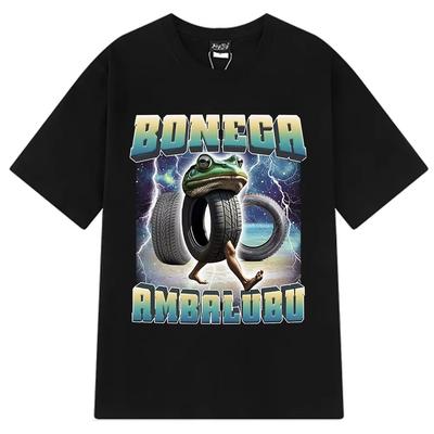 Boneca Ambalabu Italian Brainrot Funny Frog Meme T-shirt Men's Women Hip Hop Fashion Clothing T-shirts Cotton T Shirt Streetwear