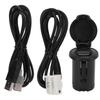 Stereo Adapter USB Plug Connecting Cable Set Kit Replacement for Peugeot 206 207 307