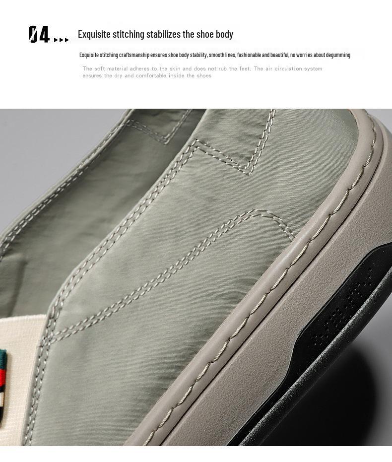 2025 Spring Men's Breathable Lightweight Sneakers - Versatile Slip-on Loafers