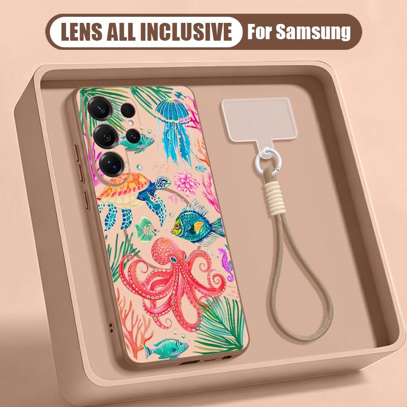 Mountains and Rivers Scencery Case For Samsung S26 Ultra S25 FE S24 S24 Plus A57 A37 A17 A56 A36 A16 A55 A35 A15 A54 5G Hybrid Magnetic Matte Cover