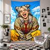 Wandbehang Billie Eilish Kunst Hängendes Tuch Dekorative Hintergrundabdeckung für Raumdekoration