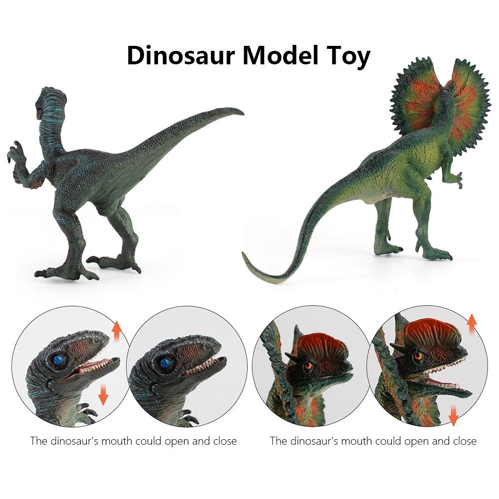 Dilophosaurus Dinosaurus Speelgoed Simulatie PVC Actiefiguur Model Speelgoed Raptor Dinosauriërs Ornamenten Educatief Speelgoed Voor Kinderen