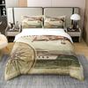 Compass Print Comforter Cover For Children Kids Boys Girl Bedding Set Vinatge World Duvet Cover Ocean Room Decor Queen Full Size