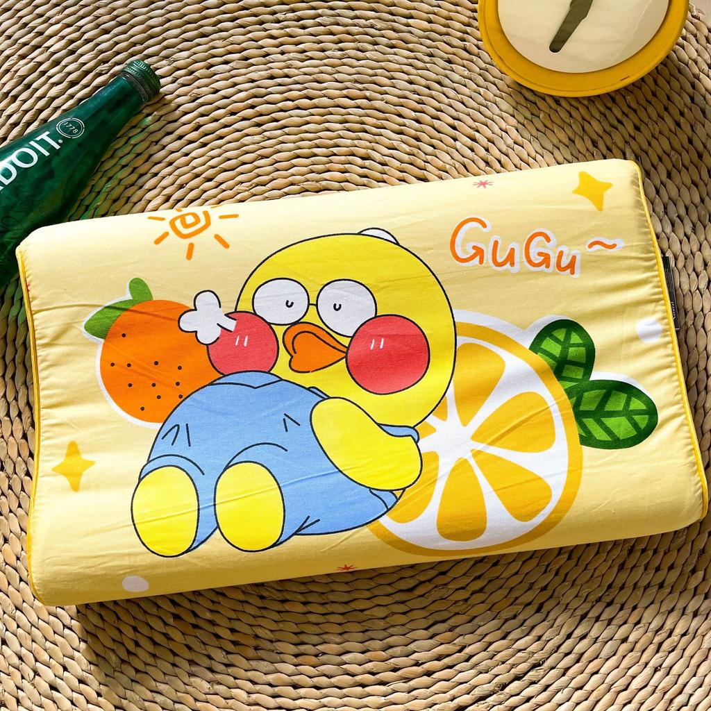 Thailand Natural Children's Latex Pillow Core Cartoon Children's Adult Pillow Pure Cotton Comfortable Neck Pillow