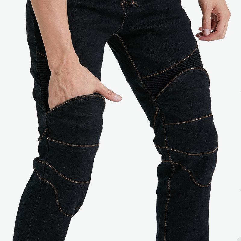 Men's Retro Stretch Motorcycle Jeans – Fall-Proof, Straight-Leg Riding Pants