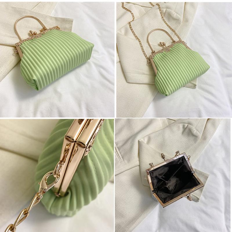 Evening Shoulder Bag Bag Clutch Shiny  Bucket Bag for Party Wedding Date Night Chain Shoulder Bag