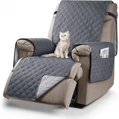 Recliner Sofa Covers Waterproof Sofa Slipcovers Non Slip Cover for Kids/Dogs/Pet Washable Furniture Protector with Elastic Strap