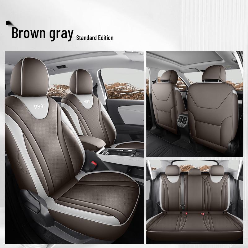 Breathable Full-Coverage Leather Seat Covers for 2026 VW Jetta VS8