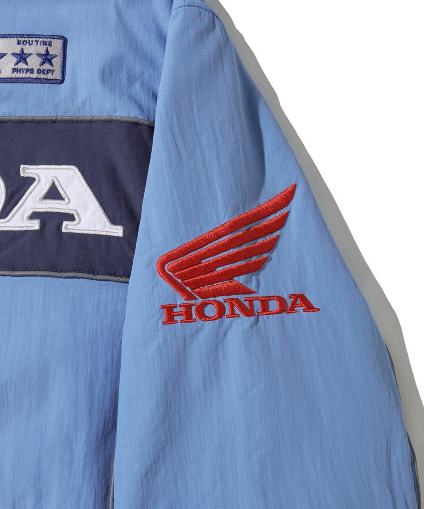 Phyps Motorcycle Piping Motorcycle Blouson Jacket Light Blue