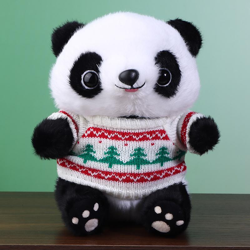 Christmas Cute And Soft Panda Doll Kawaii Plush Simulation Stuffed Animals Toy For Children'S Playmates Birthday Gift