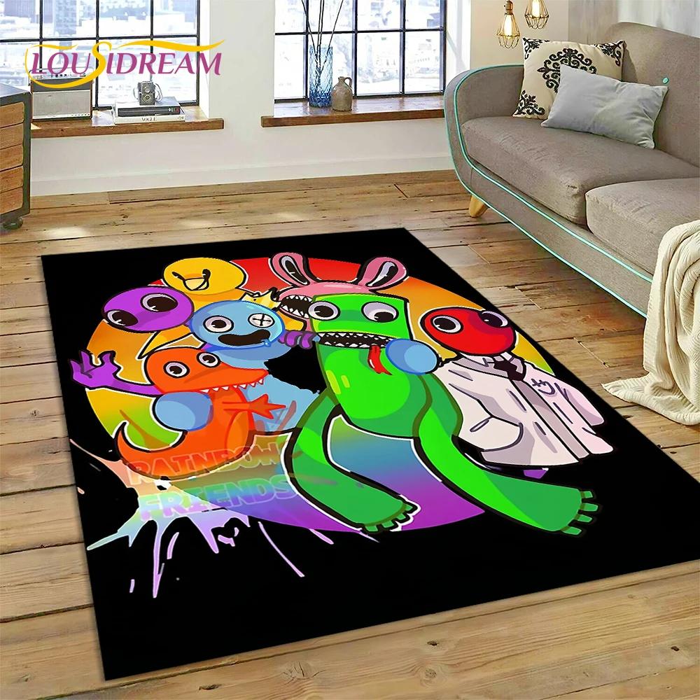 27 Style 3D R-Rainbows Friends Cartoon Carpet Rug for Home Living Room Bedroom Sofa Doormat Decor,kids play Non-slip Floor Mat