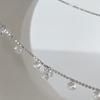 PANJBJ 925 Sterling Silver Crystal Water Drop Necklace for Women Sweet Romantic Versatile Temperament Jewelry Gift Dropshipping