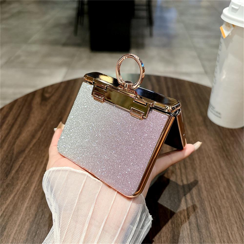 For Huawei Pura X Case Glitter Design Rhinestone Decor Hard PC Phone Cover