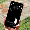 For Nothing Phone 2A Case Cover Silicone Soft Fashion Black Bumper Funda Coque for Nothing Phone 2A Full Protective A142 Capa