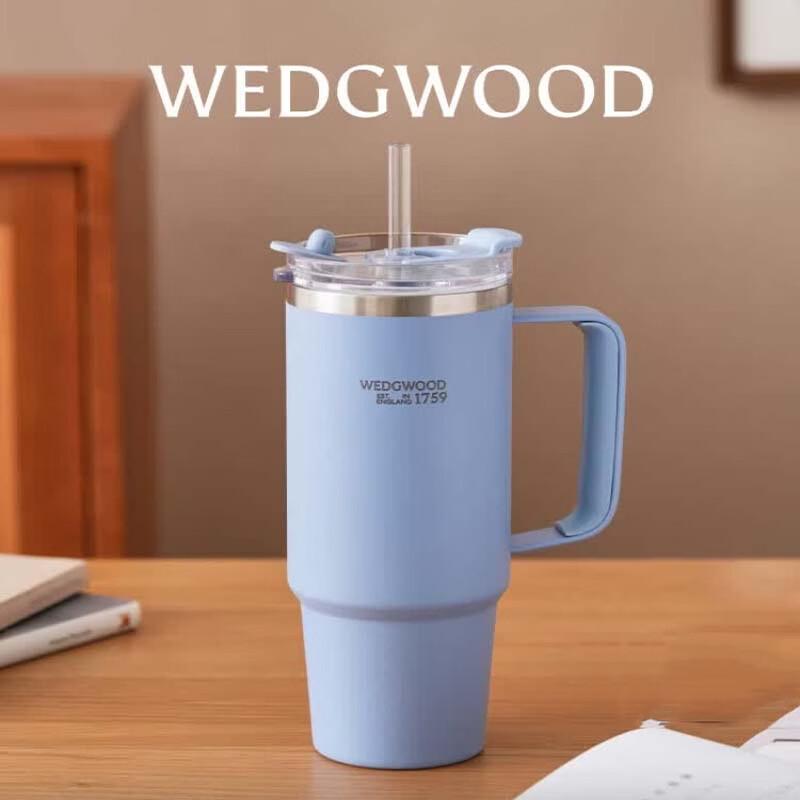 Термостакан Wedgwood с тиснением Jade Pastel из нержавеющей стали
