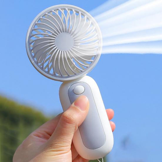 Portable Handheld Fan Low Noise Adjustable Wind Speed Small Fan Lightweight Compact Personal