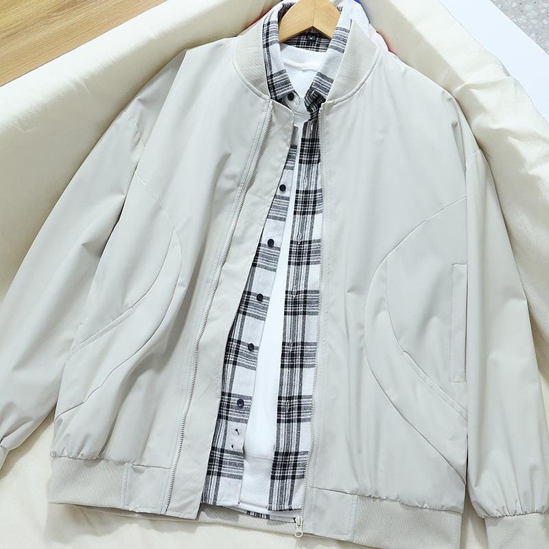 New Sports and Casual Baseball Uniforms Spring and Autumn Jackets Trendy Black Army Green Wear-resistant