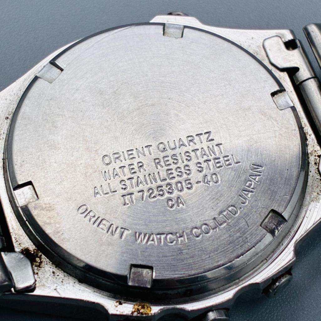 Used ORIENT Orient Digital Blue Dial Retro SEIKO Belt Rare
