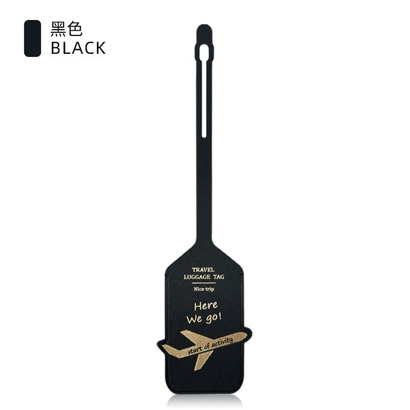 Thickened PU Luggage Tag Women Men Flight Holiday Travel Accessories Suitcase Tags Name ID Address Lable Bag Tags for Luggage