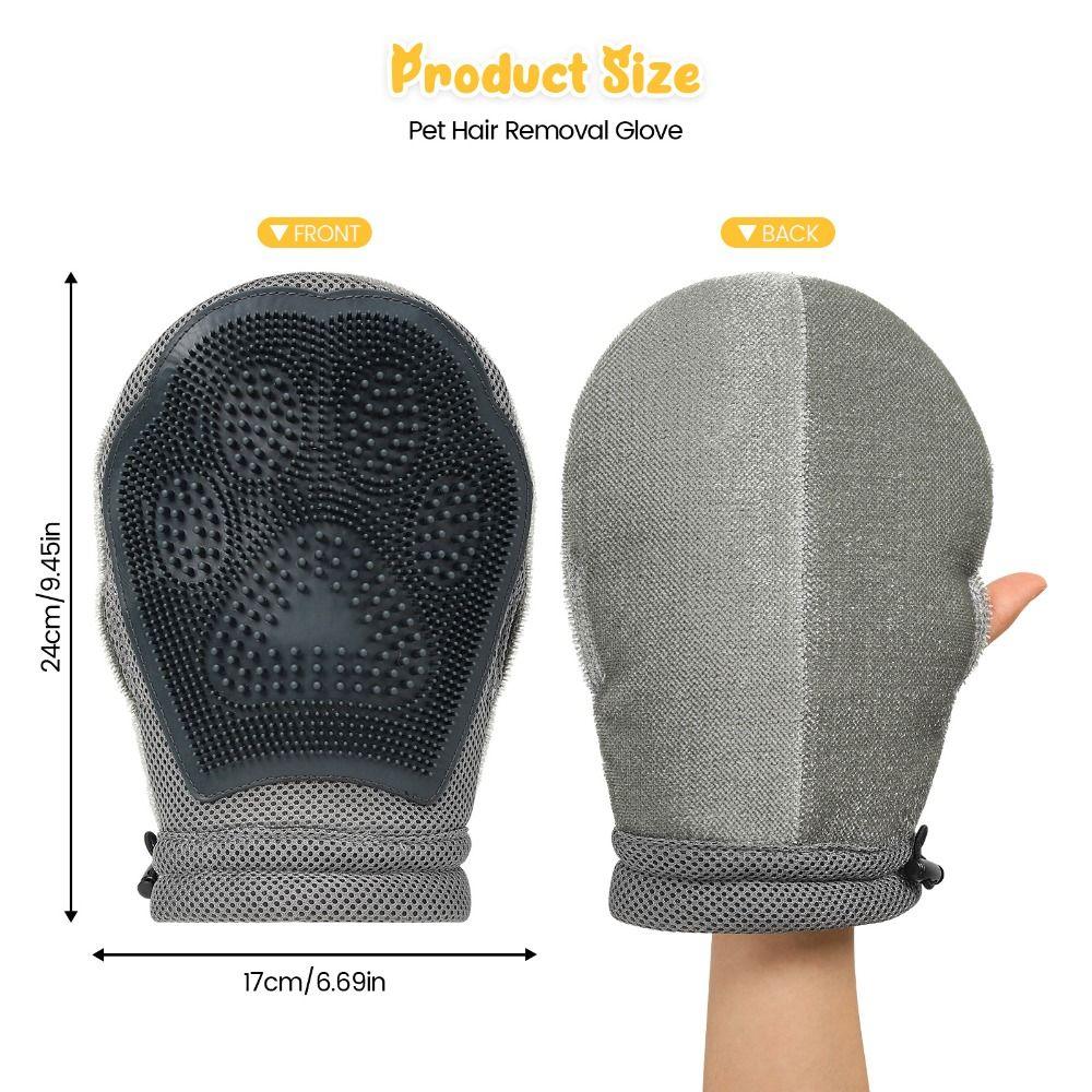 Silicone Pet Hair Removal Gloves Two-way Static Hair Remover High Quality Pet Massage Gloves  Home