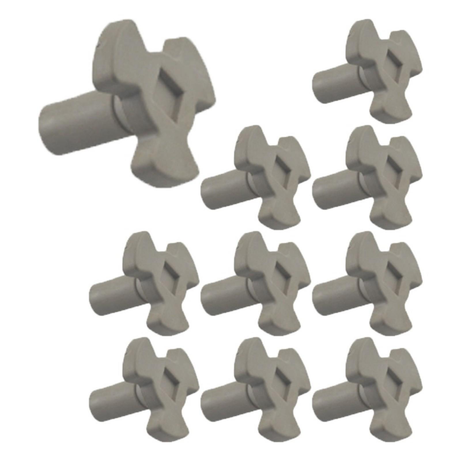 

Упаковка из 10 стеклянных поддонов для микроволновой печи с Y-образным валом и треугольной опорой для стабильного нагрева и простой установки