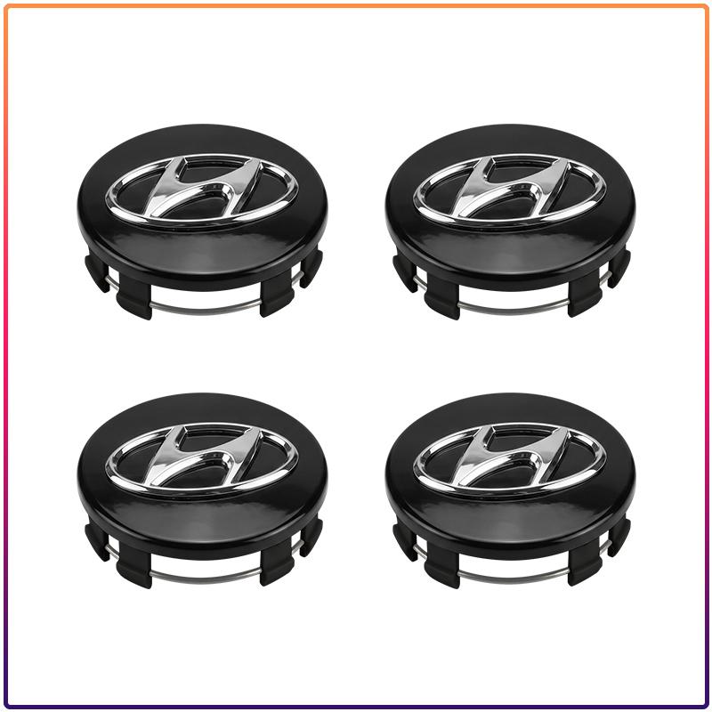 4 ks 60MM Znak na auto Krytky středů kol Kryty ráfků pro Hyundai Mistra Lafesta Elantra Accent IX35 I20 I30 Azera Sonata