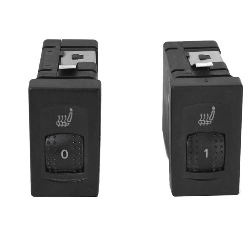 M63K-1 Pair For Passat B5 1998-2005 Front Seat Heated Control Switch Button 3B096356 3B0963564C