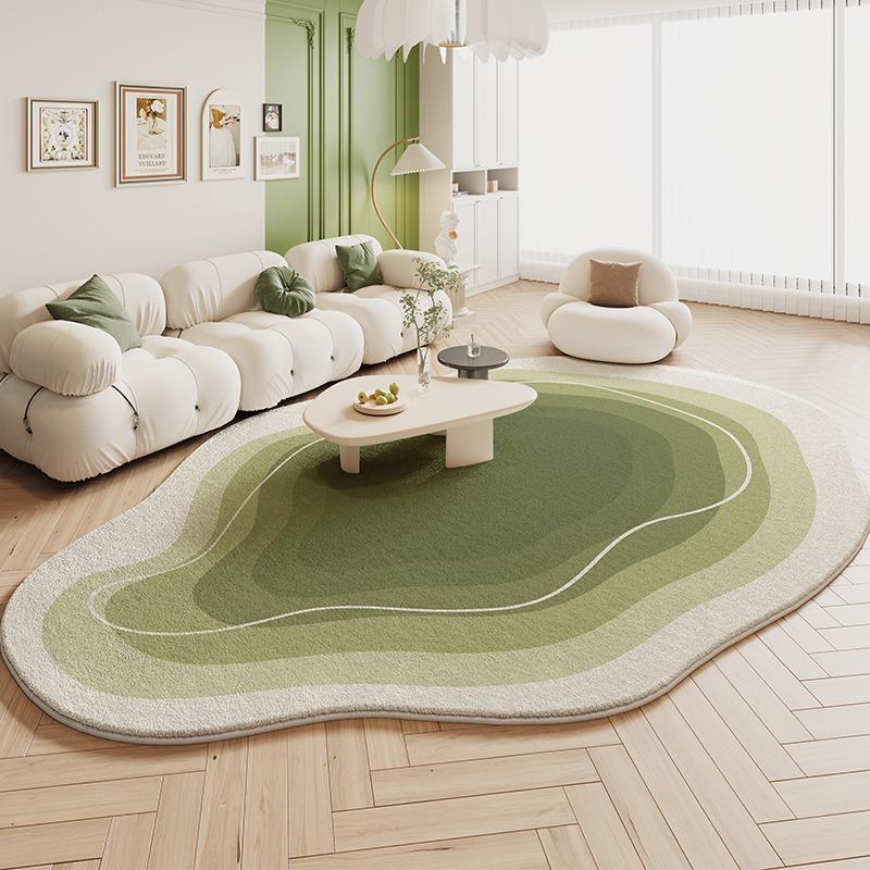 Living Room Carpet Bedroom Irregular Shape Imitation Cashmere Carpets Sofa Bedside Floor Mat Soft Fluffy Comfortable Foot Rug