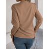 Women's Blouses Solid Color Long Sleeve Sleeved Tops Female Sexy V Neck Casual Loose Pullover Lady Elegant Autumn Shirts