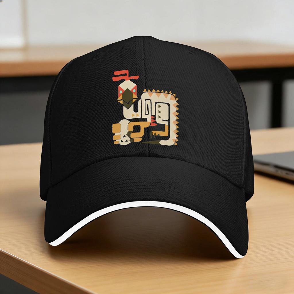 Monster Hunter Baseball Cap y2k Cute Female Male Hip Hop Hats Visor Custom Logo Hunting Camping Baseball Caps Birthday Present