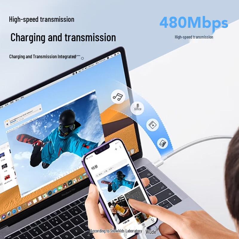 Snowkids PD 20W USB-C to Lightning Fast Charge Cable for iPhone