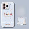 Cookie Man Suitable for 16promax IPhone Case Iphone15 Invisible Bracket 14 Silicone 13/12 Cute 8