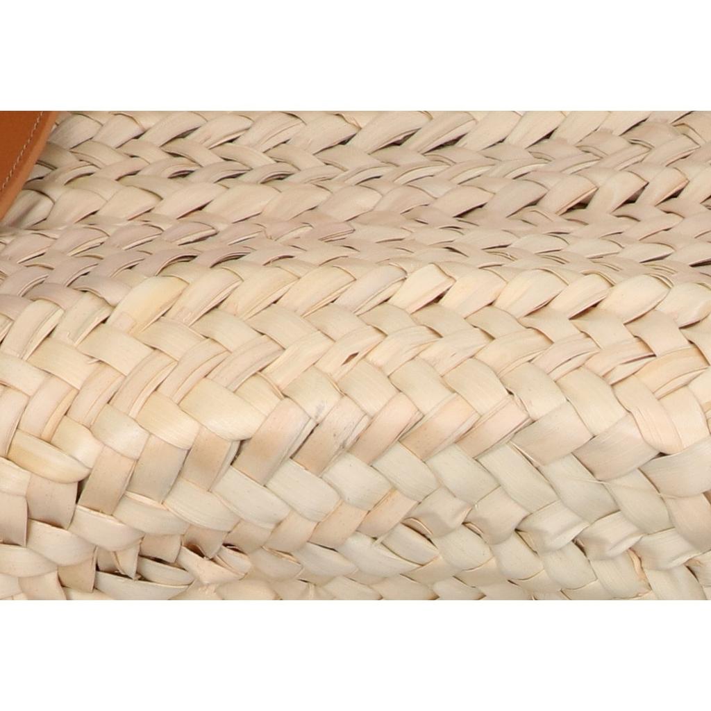 Pierre Hardy ALPHA Alpha Raffia Basket Bag Handbag Natural / Brown / blackUsed