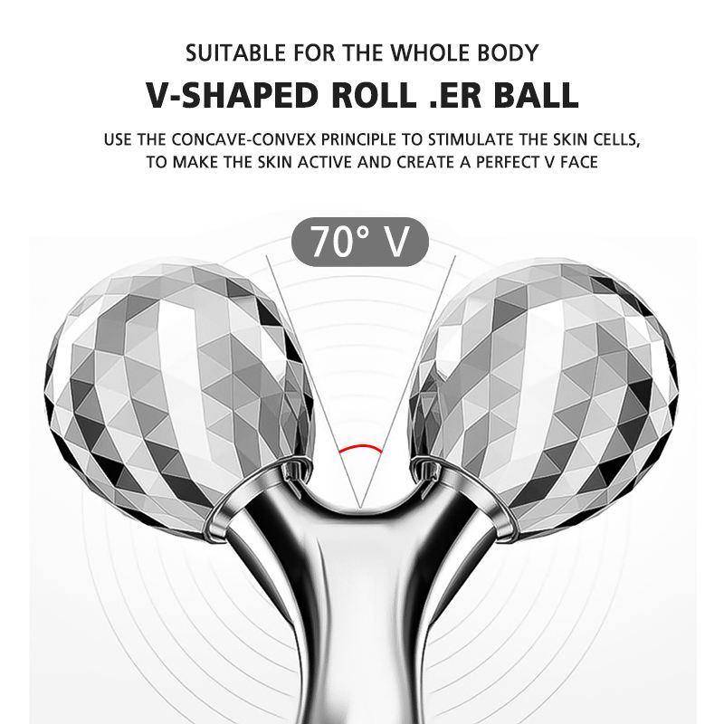 Facial Massage Roller  Rotating Face Lifting Firming Face Slimming Remover Facial Massager Skin Care Tool