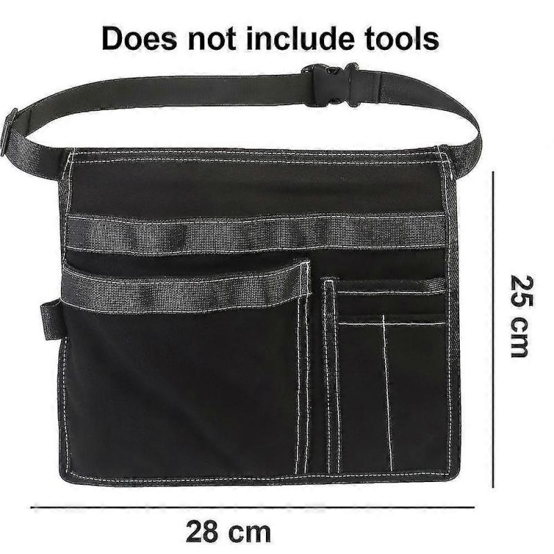 5-pocket Single Side Tool Belt Pouch/ Apron For S, Garr And Builders, Durable Construct, Adjable Belt - PW
