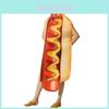 Fun And Vibrant Hot Dog Costume Jumpsuit For Halloween Stage Performances