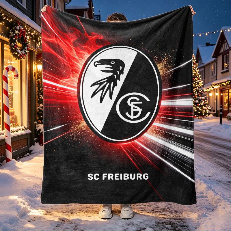 SC Freiburg Muster Decke für Heimdekoration, Bett, Sofa, Autoreise, Camping, Geeignet für alle Jahreszeiten, Geburtstags-Weihnachtsgeschenk