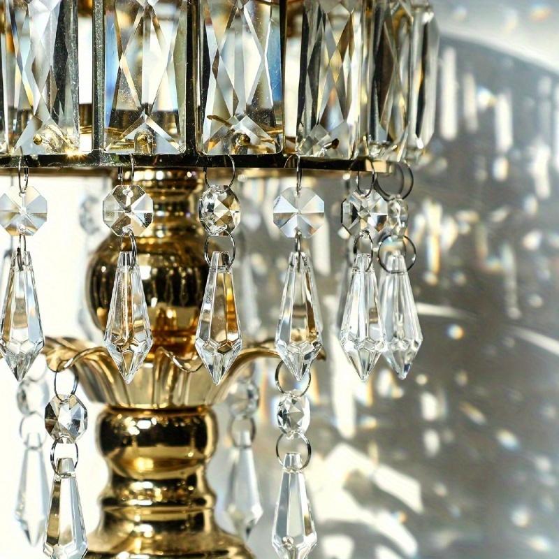 10/20pcs Sparkling Crystal Ice Cone Prism Pendants, 38mm - Ideal for DIY Chandelier & Curtain Accents, Glass Material, Perfect for Wedding Decorations