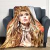 Golden Halo Fashion Blanket Soft Throw Blanket For Home Bedroom Bed Sofa Travel Office Solid Christmas Blanket