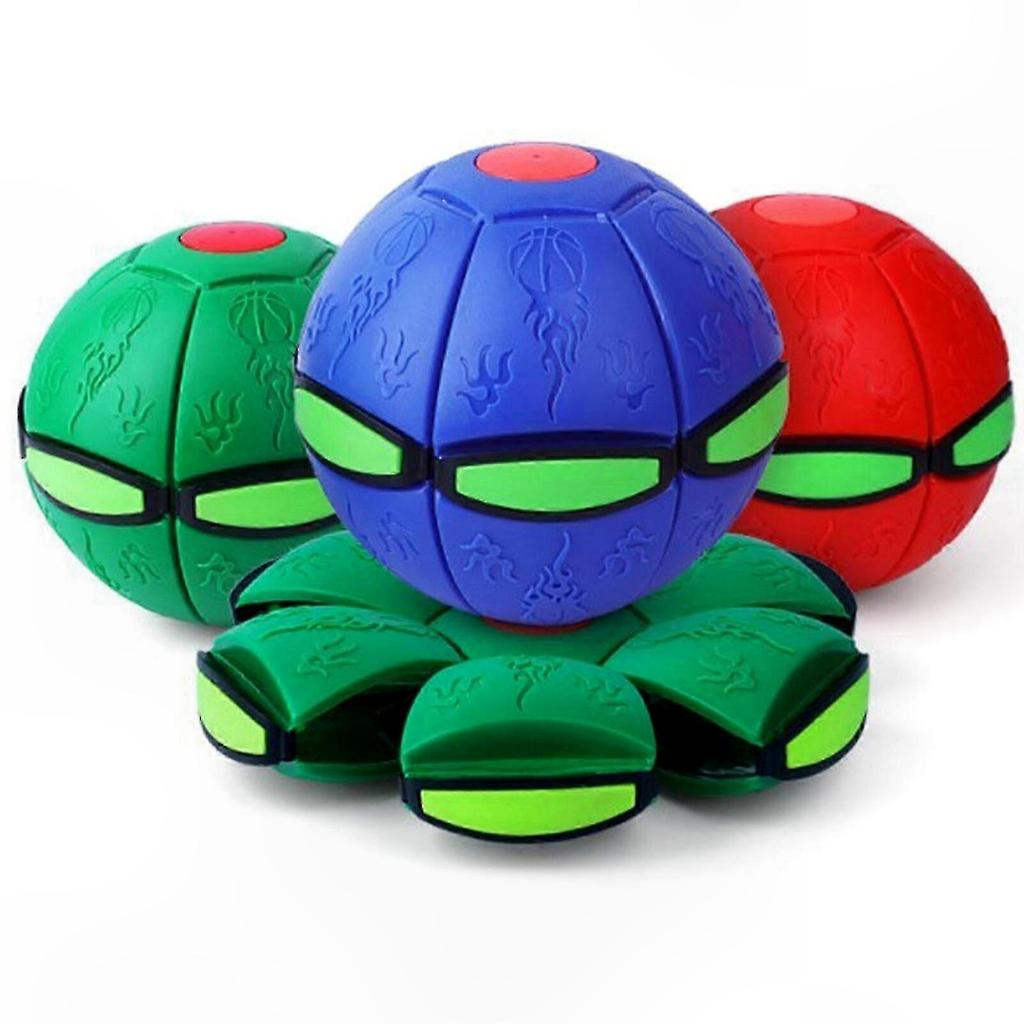 Light-Up Flying Saucer Toy for Kids | Portable Stomp Ball with LED Lights | Creative Outdoor Fun for Boys and Girls