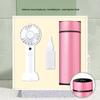 Wuzuo Smart Temperature Display Thermos with Misting Fan Set
