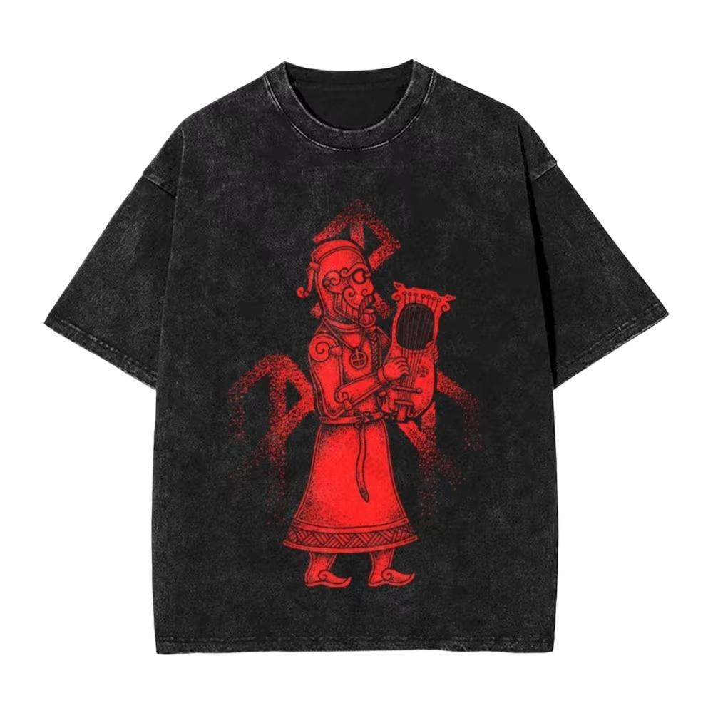 Wardruna Skald Band Logo Vintage T-Shirt S