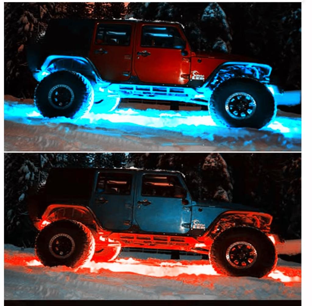 SHEAWA RC Car Lights LED Lamps 24 Pieces Bottom Lights Sturdy Aluminum Modification Universal Parts Compatible with Kyosho KYOSHO and Tamiya RC Cars