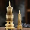Chinese Style Metal Wenchang Tower Thirteenth Floor Decoration Feng Shui Accessories Metal Handicrafts Buddhist Temple Supplies
