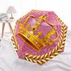 1pc Crown Royal Automatic Folding Umbrella - Portable Collapsible Design, 8-Rib Iron Frame, Durable Fabric Yy251125005