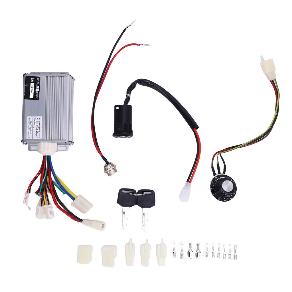 Kit Motor Controlador de Velocidade para Triciclo 36V 1000W Controlador Botão de Velocidade Interruptor Trava Elétrica de Porta Plugue de Aviação Carregamento