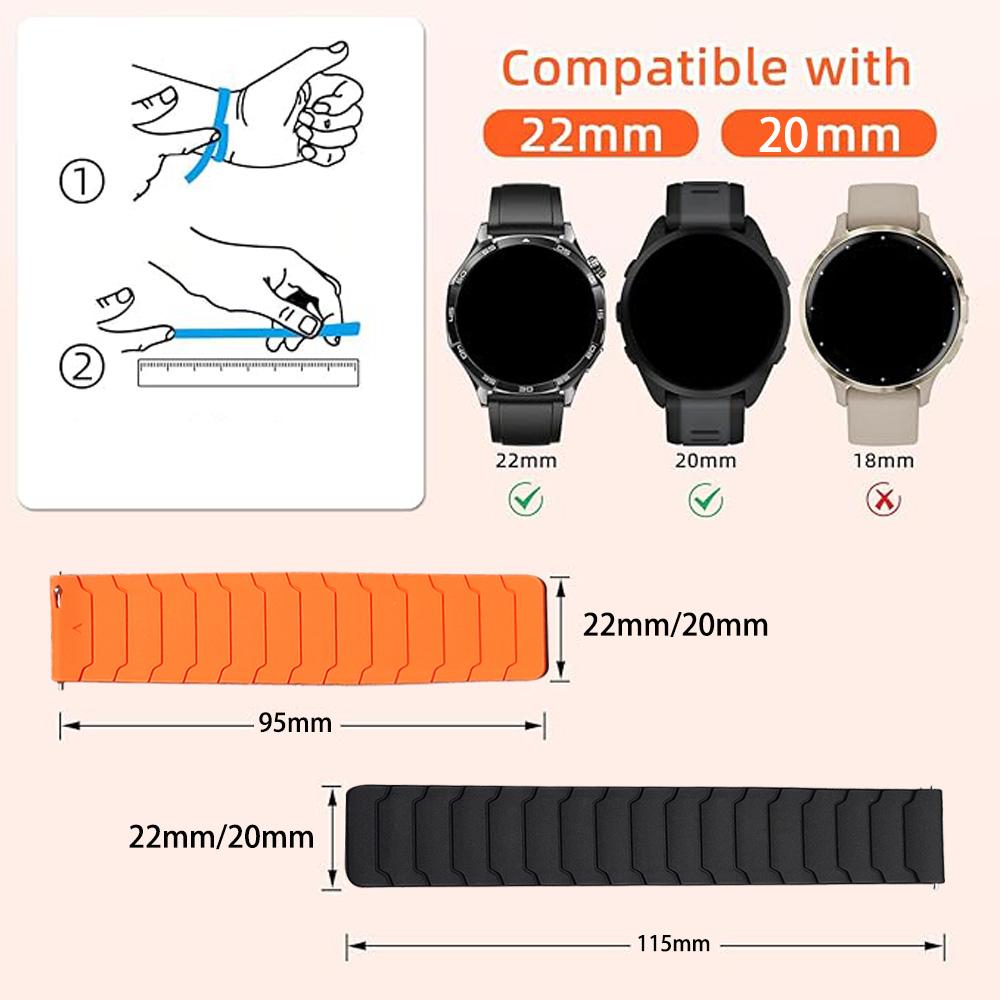22mm Magnetic Loop Strap For Redmi Watch 5 Active 5 Lite Silicone Wrist Band For Xiaomi Watch 2 Pro S4 S3 S2 S1/color 2 Bracelet