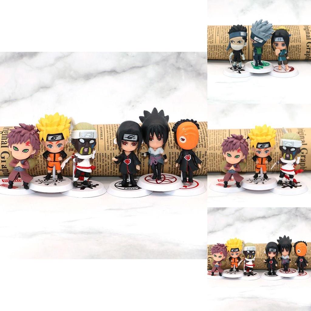 Beautifully Crafted 6pcs Naruto Action Figures Pvc Miniatures Perfect For Fans Gift And Decor